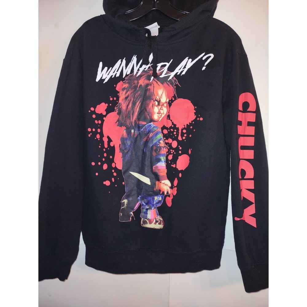 Chucky hoodie Child's Play Black large, Universal Studios, Seed of Chucky